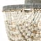 Hello Honey® 16" Tiered Draped Wood Bead & Metal Semi-Flush Light